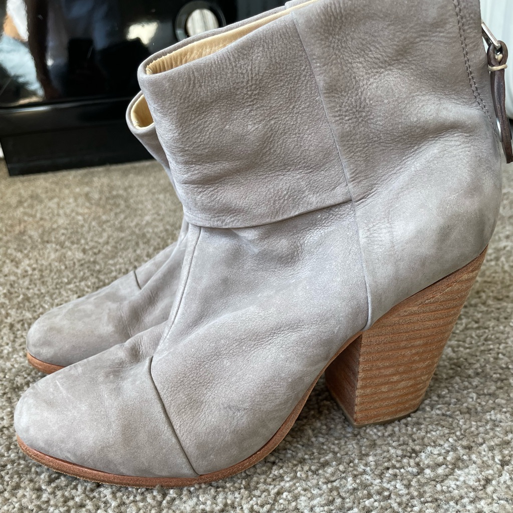 Rag And Bone Western Style Suede Bootie